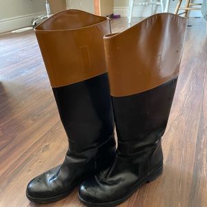 Michael kors colourblock long riding boots. Size 5-5.5